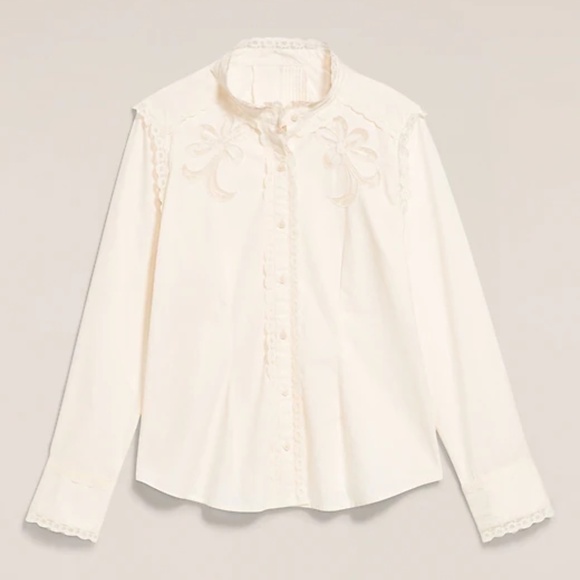 Old Navy x Anna Sui Button-Down Applique Top - Picture 3 of 16